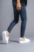 Bağcıklı ve Fermuarlı Cilt Süet Erkek Günlük Sneaker Ayakkabı - 3