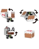Minecraft Flippin Figs 2si1 Arada Panda ve Pasta Figürü HTL48 - 3