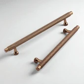 Martin Bronz Metal Kulp 128 mm Mobilya Çekmece Mutfak Dolabı Dolap Modern Kapak Kulpları Grip Desen - 2