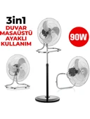 Marsstar Ms-18 Asil Ayaklı Sanayi Tip Vantilatör 90W - 1