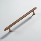 Martin Bronz Metal Kulp 224 mm Mobilya Çekmece Mutfak Dolabı Dolap Modern Kapak Kulpları Grip Desen - 5