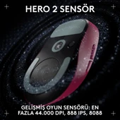 Logitech G PRO X SUPERLIGHT 2 DEX LIGHTSPEED HERO 2 32K DPI Sensör PC/Mac için Kablosuz Oyun Mouse - Pembe thumbnail 3