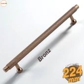 Martin Bronz Metal Kulp 224 mm Mobilya Çekmece Mutfak Dolabı Dolap Modern Kapak Kulpları Grip Desen - 1