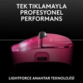 Logitech G PRO X SUPERLIGHT 2 DEX LIGHTSPEED HERO 2 32K DPI Sensör PC/Mac için Kablosuz Oyun Mouse - Pembe thumbnail 5