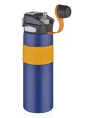 Vagonlife 800 Ml Paslanmaz Çift Kapaklı Çelik Termos Lacivert - 3