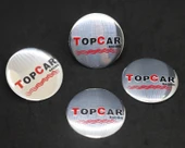 Jant Göbek Arma İthal Metal Sticker TOPCAR Racing Dizayn thumbnail 1