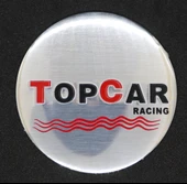 Jant Göbek Arma İthal Metal Sticker TOPCAR Racing Dizayn thumbnail 4