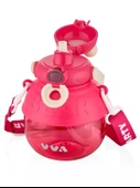 Vagon Life Ayıcık Desenli TKK Tritan Matara Pembe 1000 Ml V1003 - 2