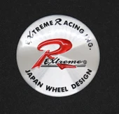 Jant Göbek Arma İthal Metal Sticker Extreme Racing Dizayn thumbnail 4