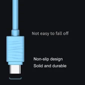 Joyroom JR-S118 Type-C USB Hızlı Şarj ve Data Kablosu 1m Mavi thumbnail 4