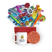 Nostaljik Lezzetler Kırmızı Hediye Kutusu ve Kahrolsun Pilates Yaşasın Patates Yazılı Kupa Bardak - 2