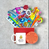 Nostaljik Lezzetler Kırmızı Hediye Kutusu ve Kahrolsun Pilates Yaşasın Patates Yazılı Kupa Bardak - 1