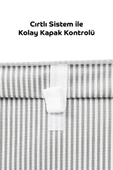 Buclee Kapaklı Çok Amaçlı Çamaşır-saklama-düzenleme Vb.Hurç, Kutu 50x40x30 - Maxi Model Kutu - Gri - 3