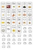 Buclee Emilia 6'lı 12 Parça Etiketli Kapaklı Kare Erzak Saklama Kabı Antrasit 6 X 1.2 Lt Bakliyat Kabı - 8