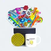 Zamana Dokunan Siyah Hediye Kutusu ve Hiç Bırakmadan Kocaman Sarılalım Yazılı Kupa Bardak - 1