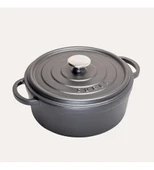 SÜREL DÖKÜM 28 CM DERİN YUVARLAK TENCERE MAT SİYAH - 1