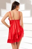 Kırmızı Saten Gecelik thumbnail 2