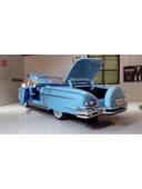 1958 Chevrolet Impala Mavi 1/24 Model Araba - 7