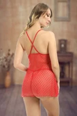 Kırmızı Dantel Gecelik thumbnail 6