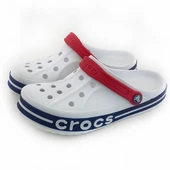 CROCS BAYABAND UNİSEX BEYAZ KIRMIZI BANT - 3