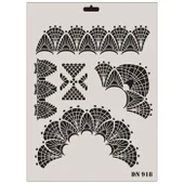 Rich Dantel Seri DN-918 Stencil 35x25 cm - 1