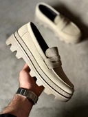 Yüksek Taban Klasik Ayakkabı Vizon Süet thumbnail 5