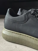 Yüksek Taban Günlük Ayakkabı Tırtıklı Siyah thumbnail 3