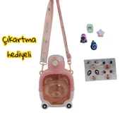 Relaxion Hediyeli, İthal Lüx Pembe Matara/Suluk 1000 Ml (451) - 1