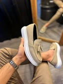 Günlük Spor Klasik Ayakkabı Vizon Süet thumbnail 4