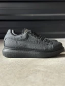 Yüksek Taban Günlük Ayakkabı Siyah Siyah Taban (Desenli) thumbnail 1