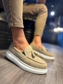 Günlük Spor Klasik Ayakkabı Vizon Süet thumbnail 1