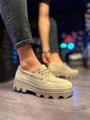 Yüksek Taban Klasik Ayakkabı Vizon Süet thumbnail 4