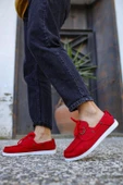 Mevsimlik Keten Ayakkabı Kırmızı thumbnail 3