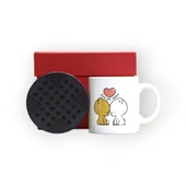 Dün Bugün Gibi! Kırmızı Hediye Kutusu ve İyi Ki Sen Baskılı Kupa Bardak - 3