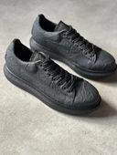 Yüksek Taban Günlük Ayakkabı Siyah Siyah Taban (Desenli) thumbnail 4