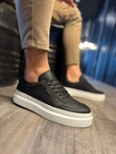 Günlük Ayakkabı Siyah (Beyaz Taban) thumbnail 2