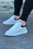 Beyaz Siyah Erkek Casual Ayakkabı - 3