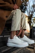 Yüksek Taban Günlük Ayakkabı Beyaz thumbnail 4