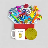 Zamana Dokunan Kırmızı Hediye Kutusu ve Seni Seviyorum Biliyorsun Dimi Yazılı Kupa Bardak - 1