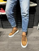 Yüksek Taban Günlük Süet Ayakkabı Taba thumbnail 3