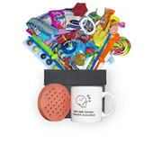 Nostaljik Sürprizlerle Dolu Siyah Hediye Kutusu ve Ben Her Zaman Yanında Olacağım Baskılı Kupa Bardak - 2