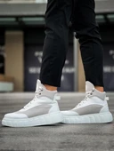 Yüksek Taban Bot Beyaz thumbnail 6