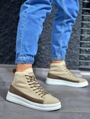 Yüksek Taban Ayakkabı C- Vizon Süet thumbnail 3