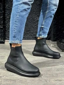 Yüksek Taban Ayakkabı Siyah (Siyah Taban) thumbnail 2