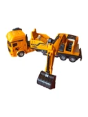 Sürtmeli Metal Kasa Oyuncak Kamyon Kepçe - 26 cm - 3