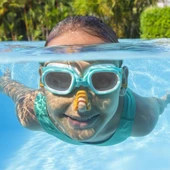 Bestway Çocuk Yüzücü Gözlüğü, Burun ve Kulak Tıkacı 3 ü 1 Arada Havuz Seti Deniz Gözlüğü Havuz Gözlüğü - 3