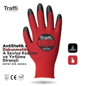 TG1290 Dokunmatik Antistatik A Seviye Kesilme Yırtılma Dirençli Çok Amaçlı İş Eldiveni - 11 Beden - 1