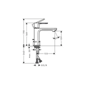 Hansgrohe Rebris E Lavabo Bataryası 110 Kumandalı - 2