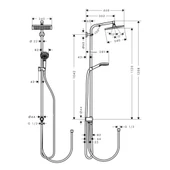 Hansgrohe Crometta E 240 1 Jet Duş Kolonu Ecosmart Reno - 3