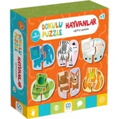 Nessiworld  Games Hayvanlar Dokulu Eğitici Puzzle 18 Parça 5126 - 1